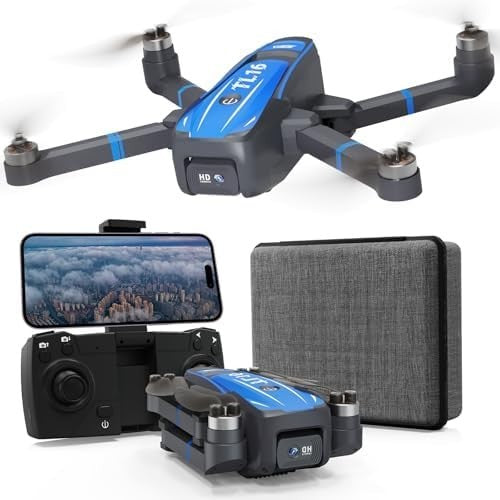 4K Drone with Camera for Adults, Brushless Motor Foldable Quadcopter Drone
