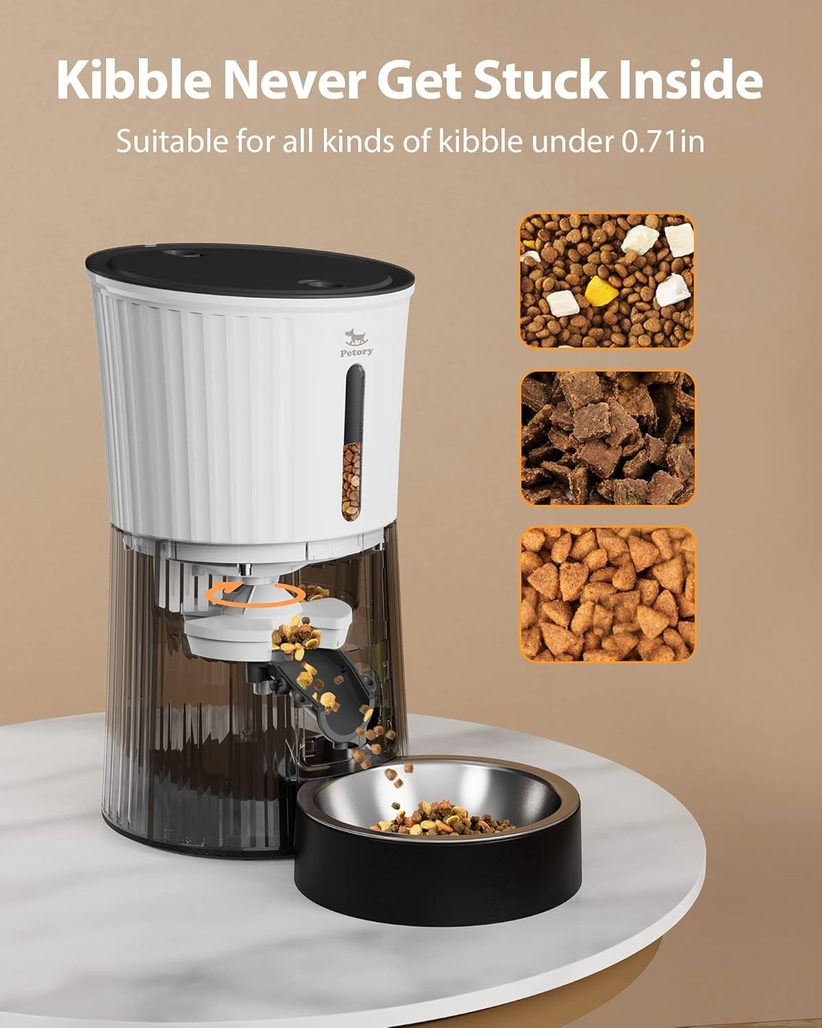 4L Automatic Pet Feeder Timed Food Dispenser 6 Meals Voice Recorder