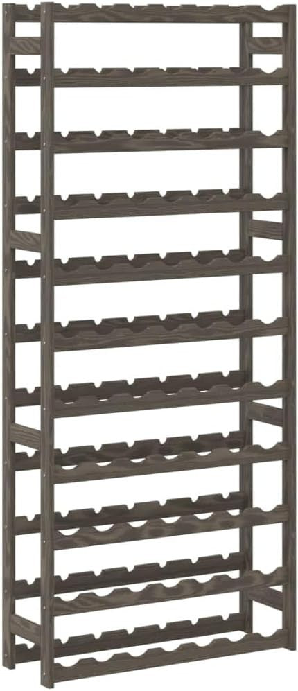Large Wooden Wine Rack 77 Bottle Storage | Space-Saving Vertical Shelf for Home