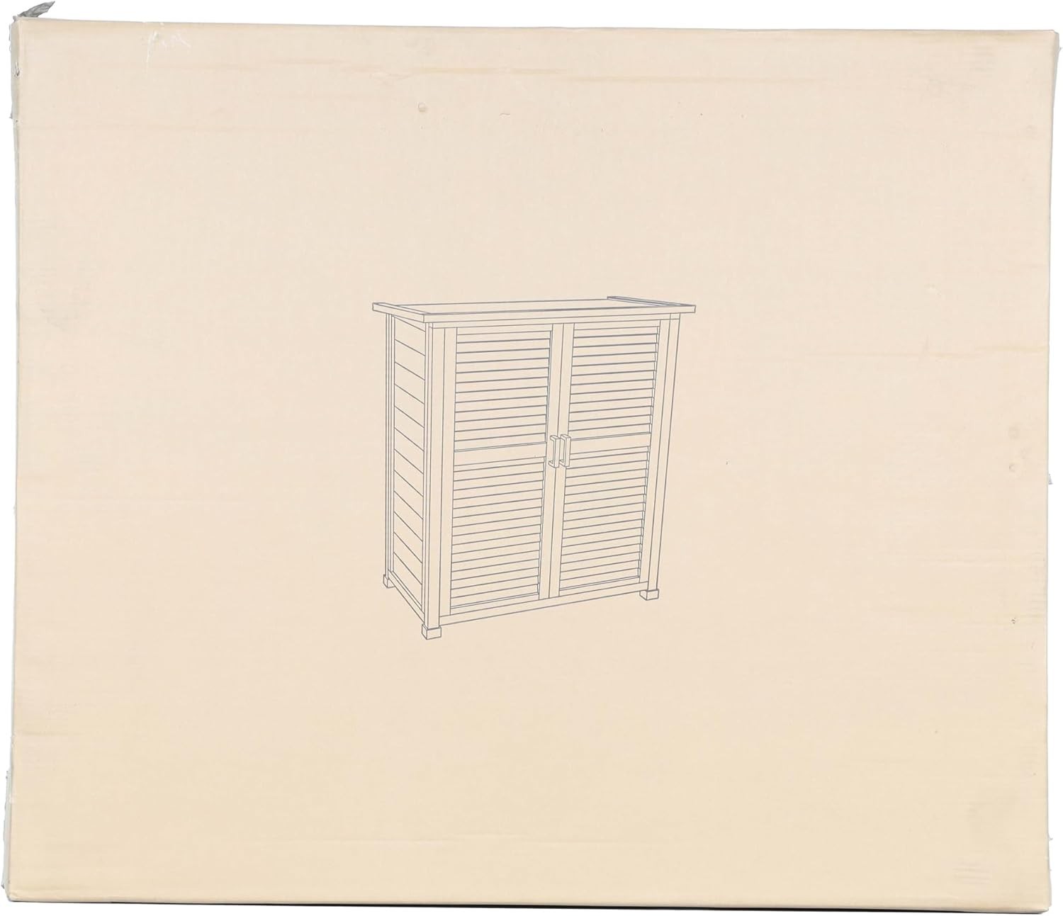 Utility Shed 870x465x916mm Wood Storage Tool House Garden Cabin