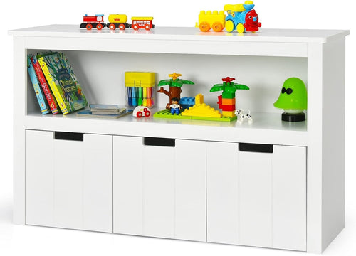 Kids Storage Cabinet with Drawers & Large Shelf – Durable Toy Organizer