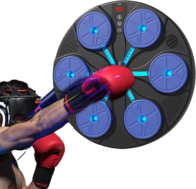 RGB Music Boxing Wall Target 8 Mode Interactive Bluetooth Home Trainer
