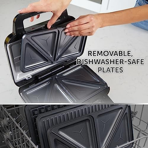 3 in 1 Snack Maker 350W Deep Fill Toastie Waffle Panini 30.7cm