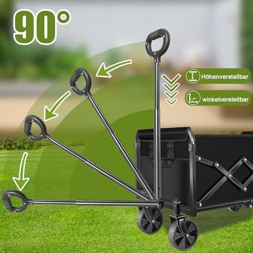 Folding Festival Trolley Cart 100L – Heavy-Duty Outdoor Camping Wagon