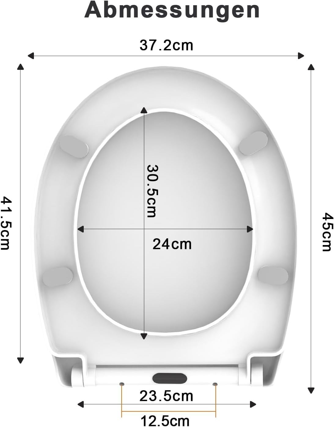 Universal Oval Toilet Seat Soft Close Quick Release White Heavy Duty 150kg