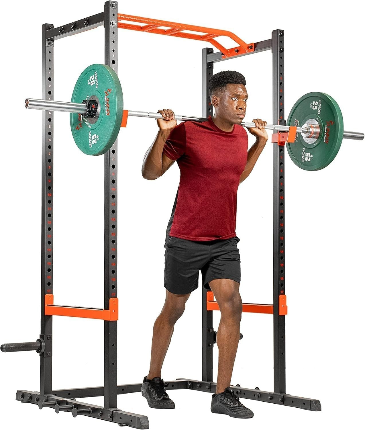 Heavy Duty Power Cage Strength Rack 450kg Capacity Home Gym Steel