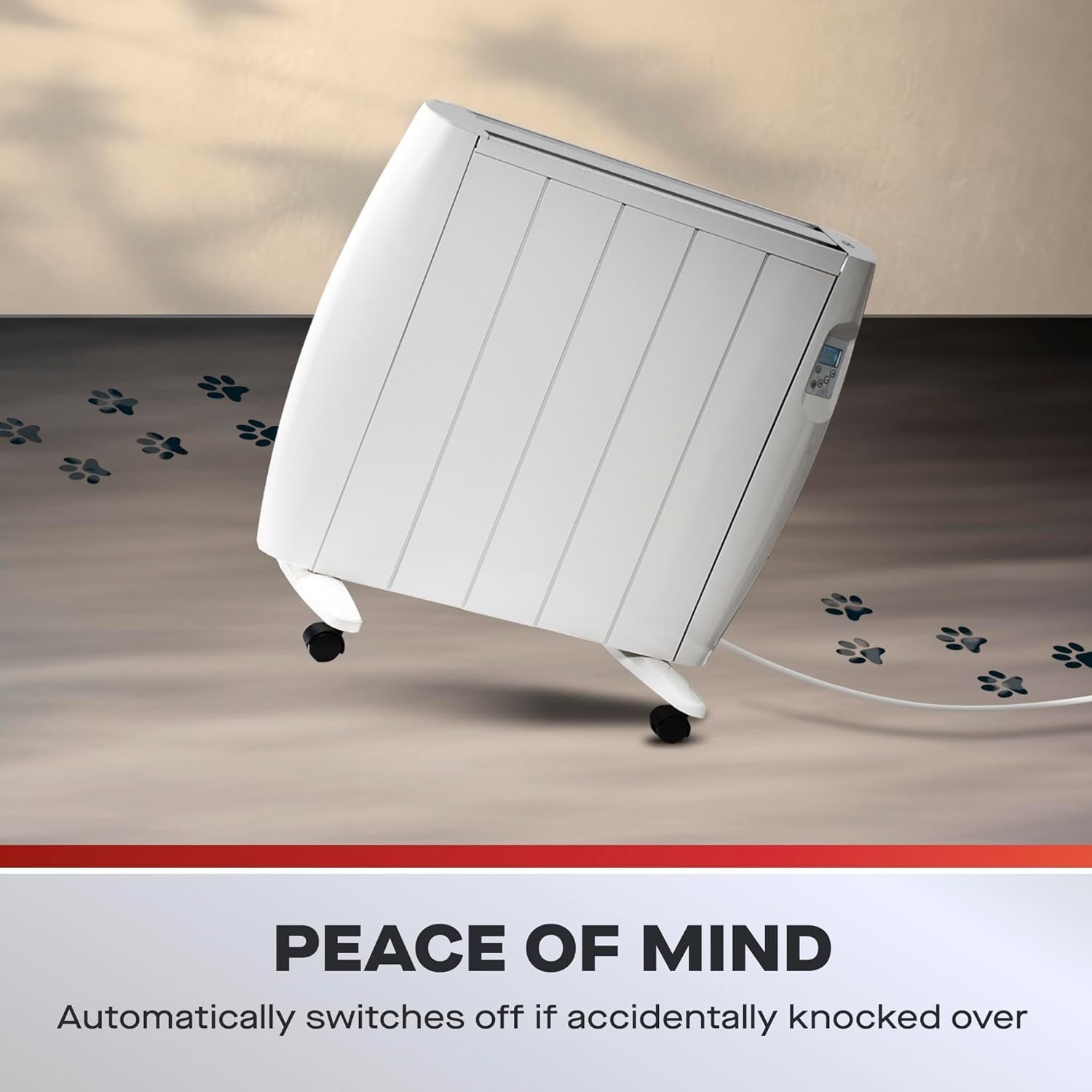 1500W Ceramic Heater Wall Mount or Free Standing with Timer & LCD