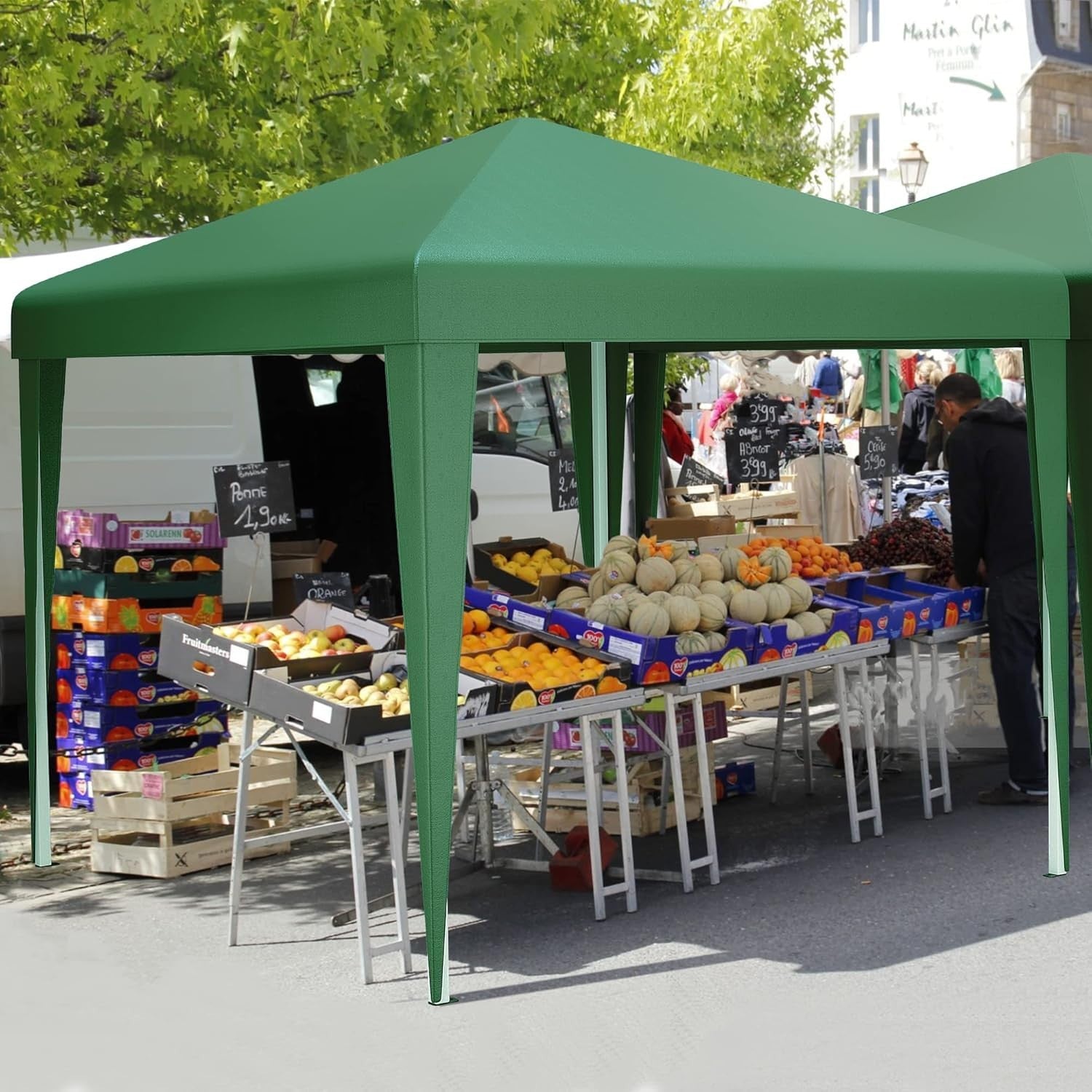 3x3M Heavy Duty Pop Up Gazebo Folding Outdoor Party Tent Green