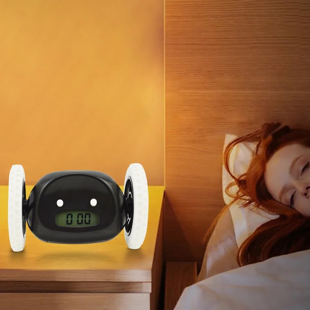 Extra Loud Alarm Clock Moving Robot Wake Up Clock for Heavy Sleepers