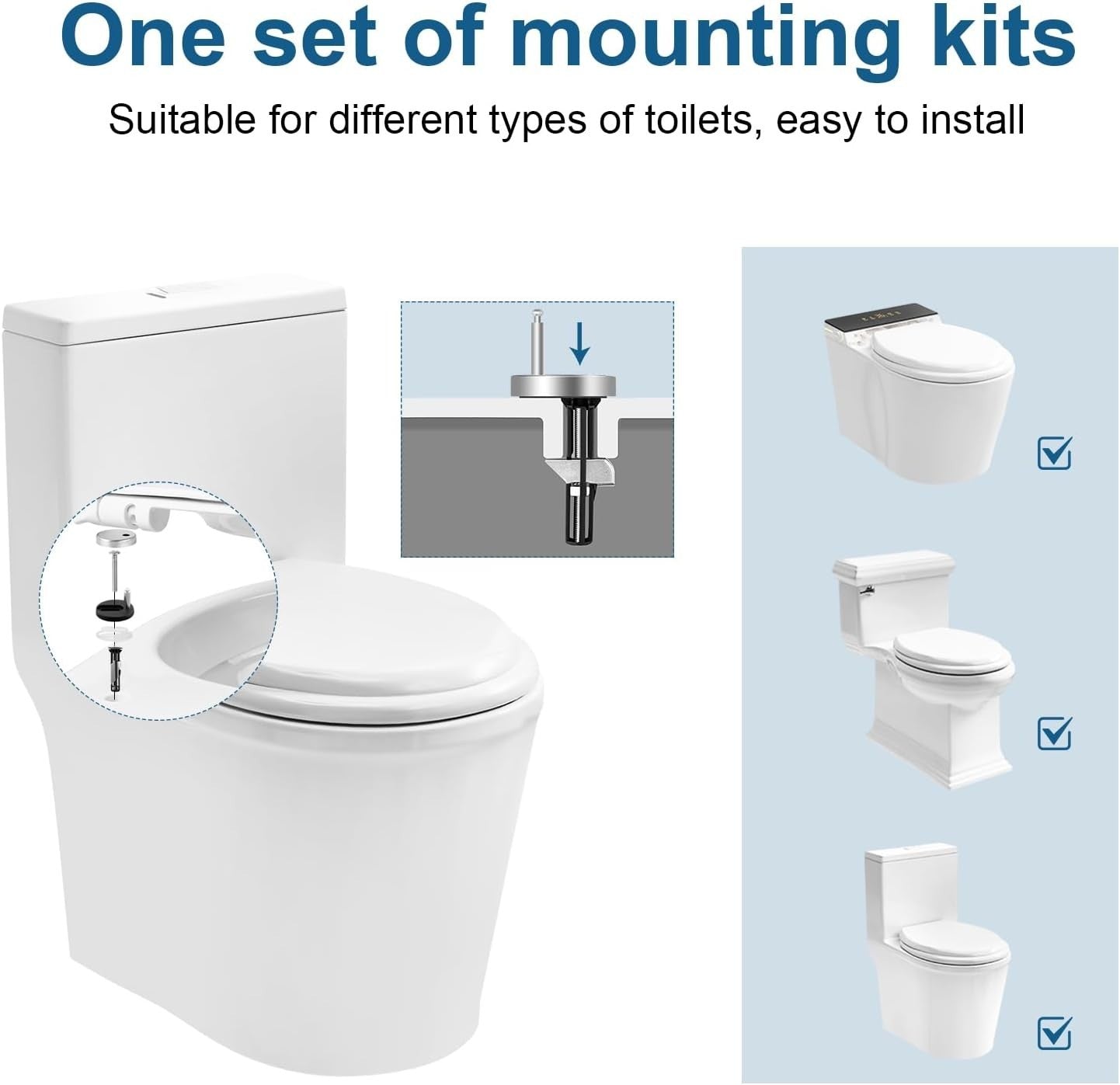 Soft Close Toilet Seat Quick Release O-Shape Duroplast 175kg Load Capacity