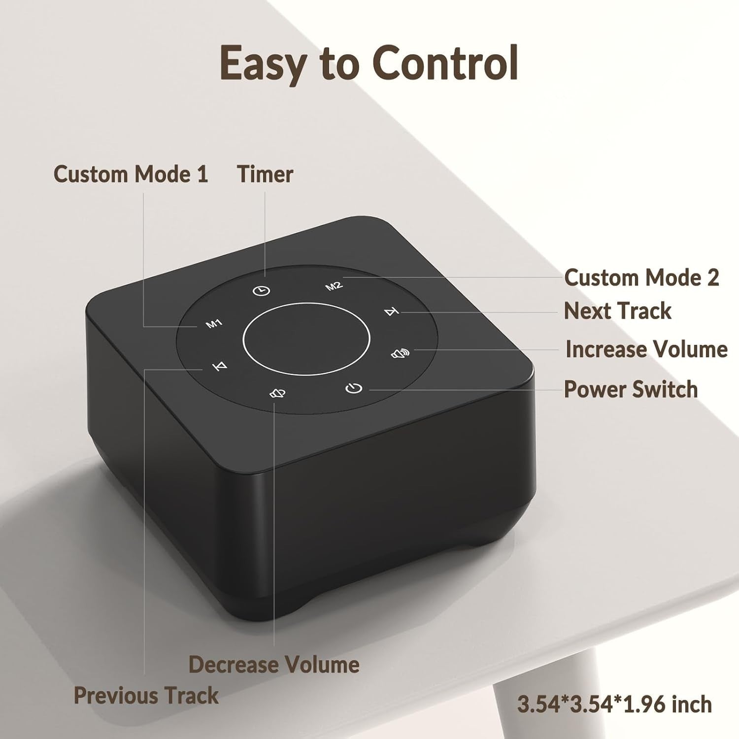 White Noise Sound Machine 20 Soothing Sounds Timer Memory Sleep Travel