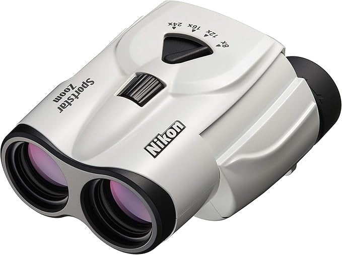8–24x25 Compact Zoom Binoculars | Ultra-Portable Travel Optics | Lightweight HD