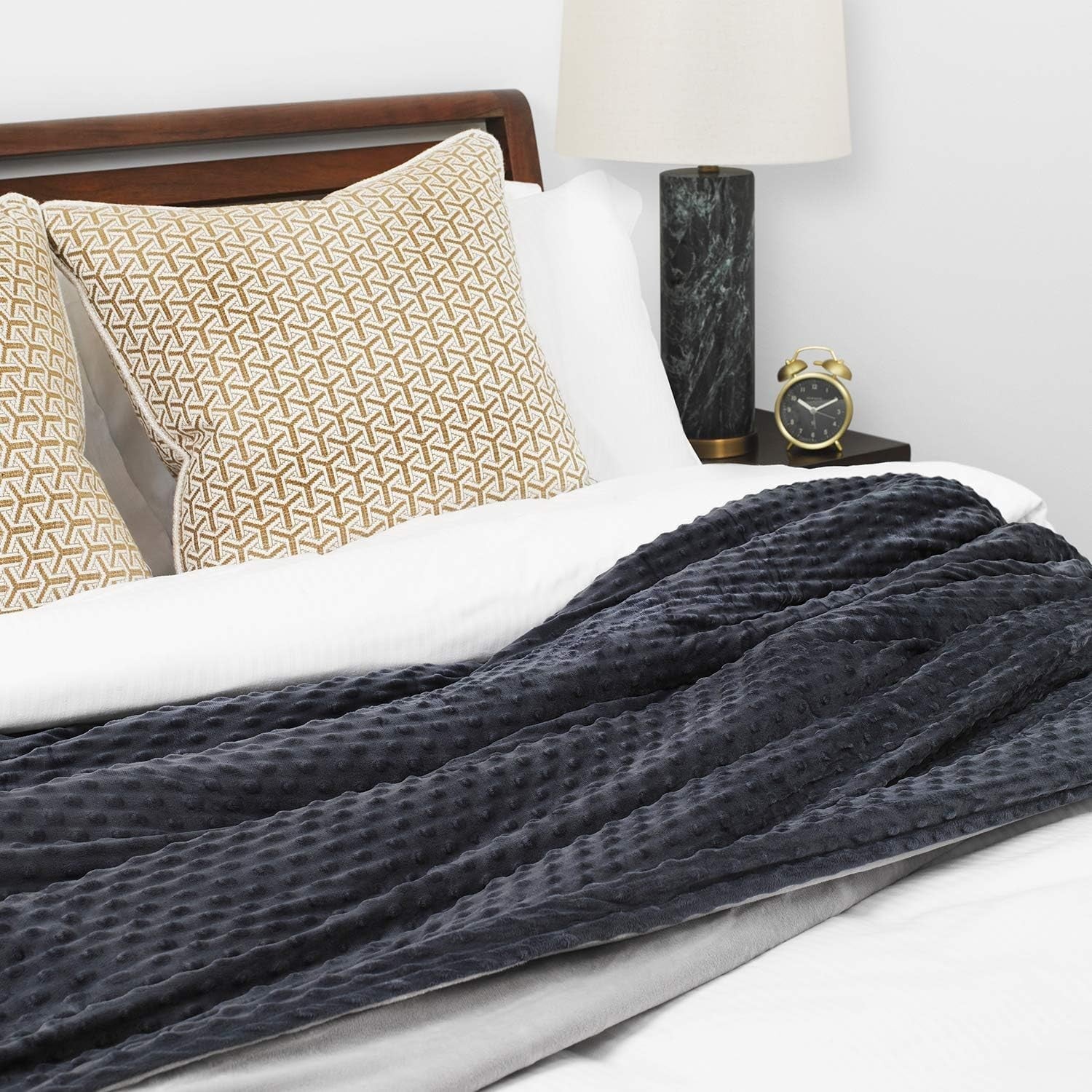 6.8kg Luxury Weighted Blanket, Grey Cotton Cover Sensory Anxiety Relief