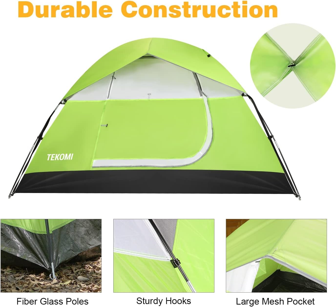 Family Waterproof Camping Tent Instant Cabin 60s Setup