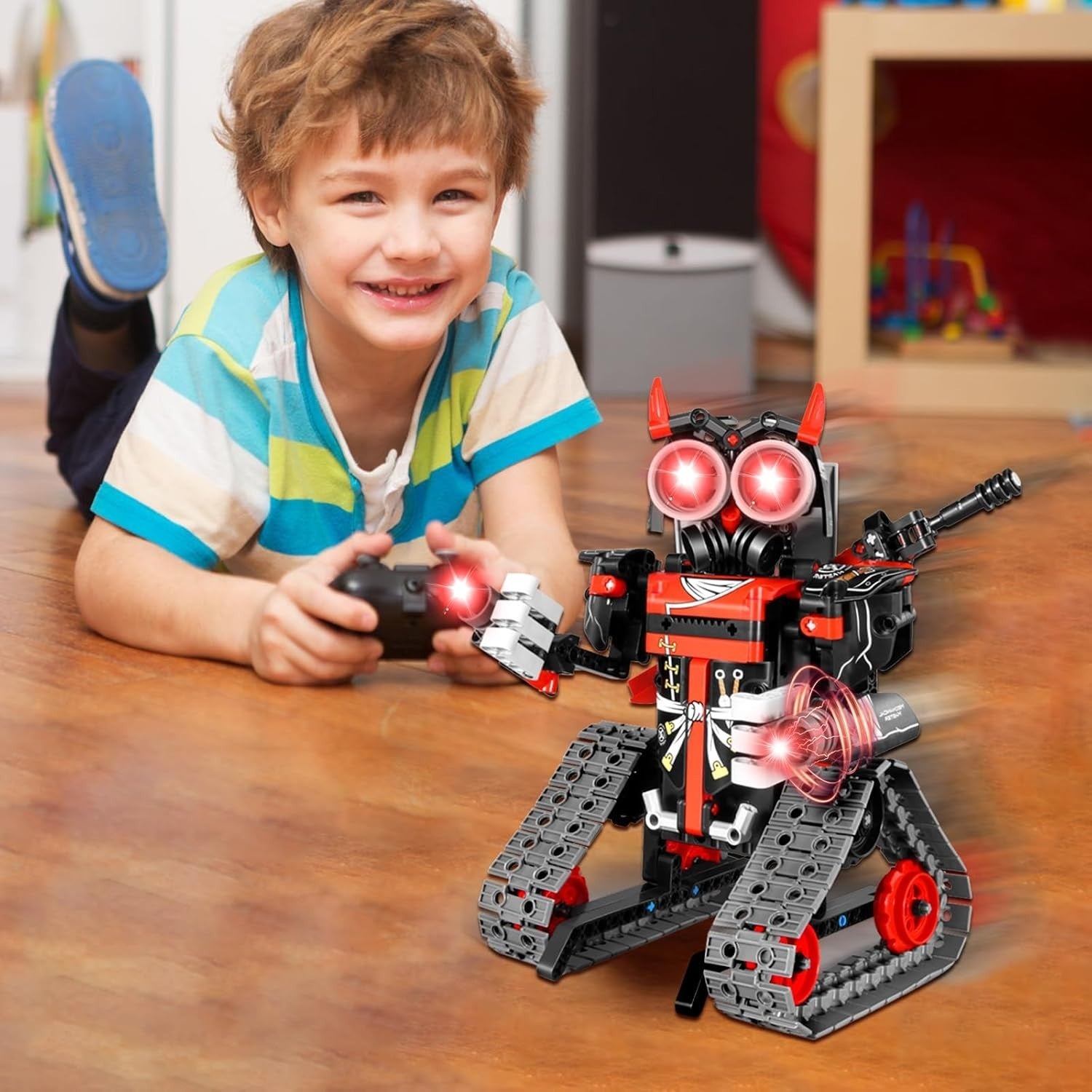 3-in-1 RC Robot Building Set 398PCS – App & Remote Control STEM Toy Gift