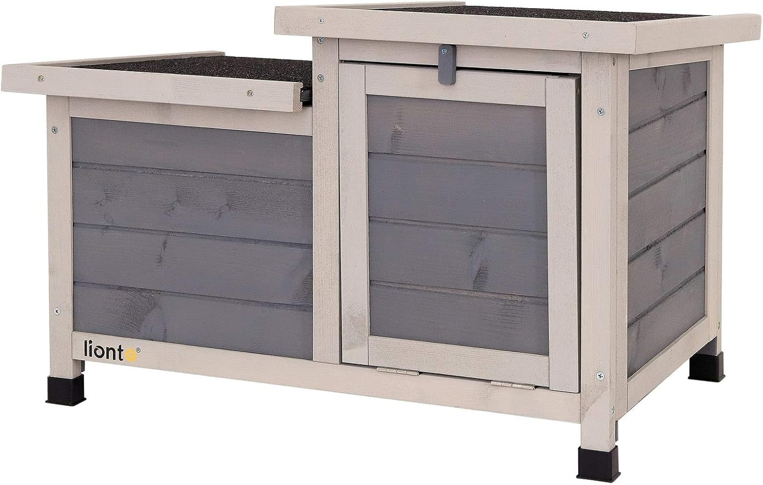Wooden Rabbit Hutch Indoor Outdoor Weatherproof Small Animal House 2 Entrances