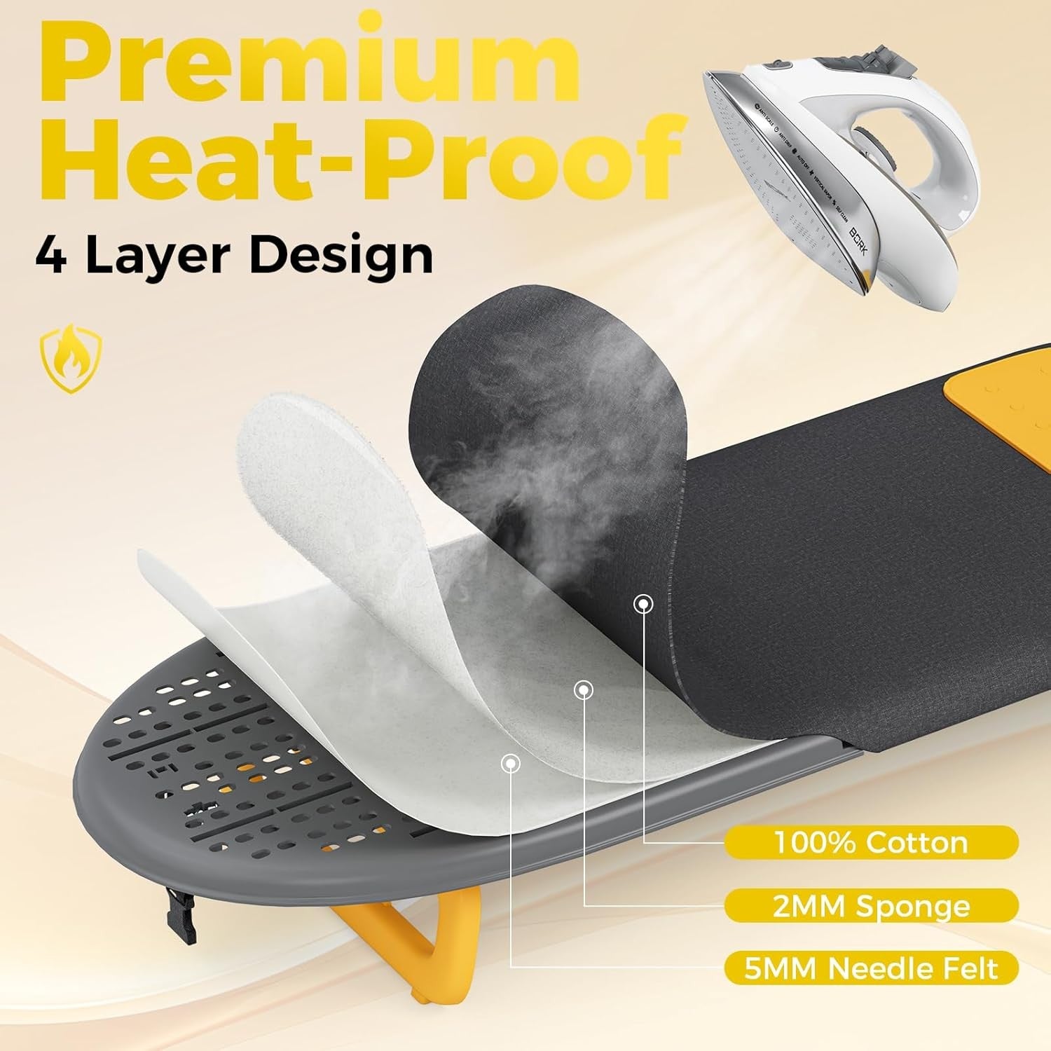 Tabletop Ironing Board Mini Folding Iron Board for Travel Dorm Small Spaces