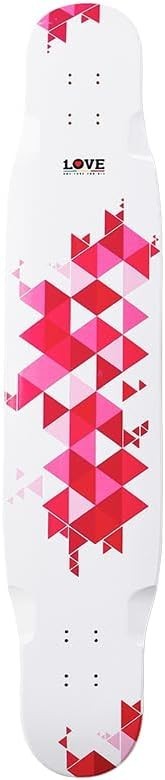 46" Pink Longboard Skateboard Tapete Deck 7-Ply Canadian Maple