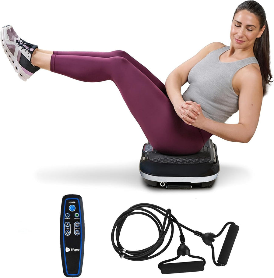Pro Vibration Plate Exercise Machine 99 Speeds Home Fitness Body Trainer
