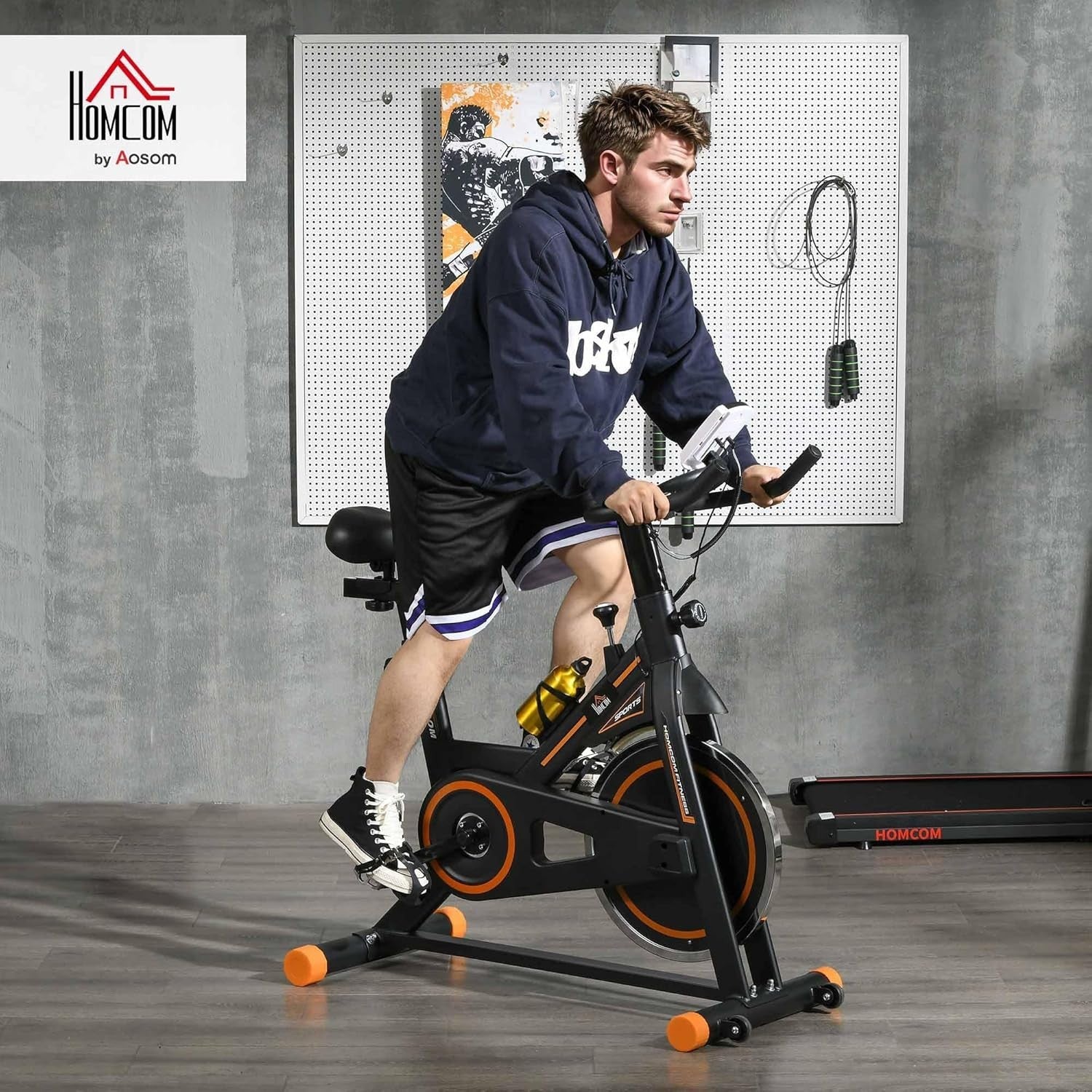 Indoor Cycling Exercise Bike 8kg Flywheel Quiet Belt Drive LCD Pulse Monitor