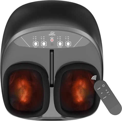 Shiatsu Foot Massager - Heat Kneading Vibration Air Compression Remote Control