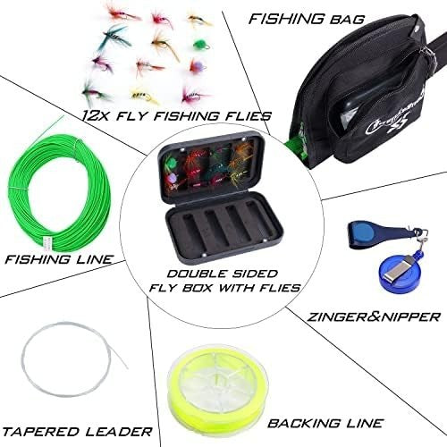9ft 5/6wt Fly Fishing Combo Carbon Rod Reel Kit Case