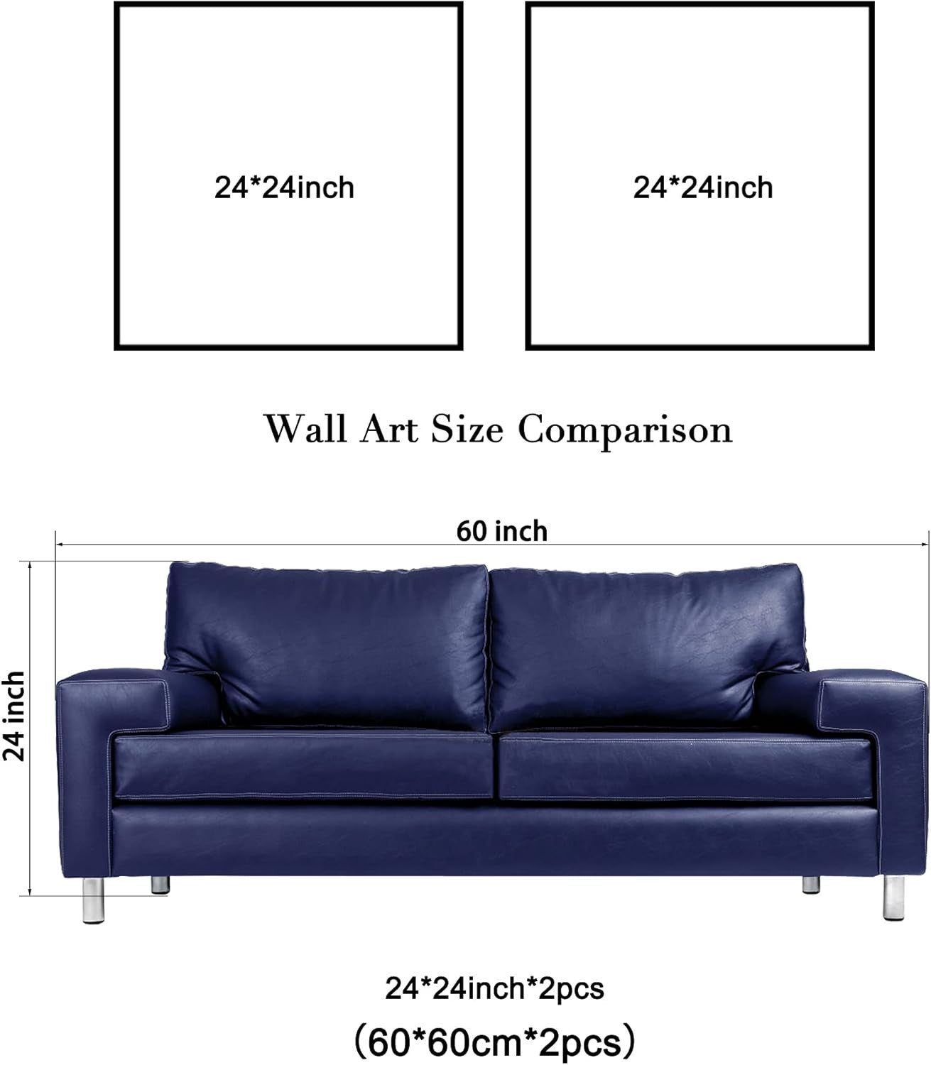 2‑Panel Abstract Floral Canvas Wall Art 12×12 in Each Modern Decor