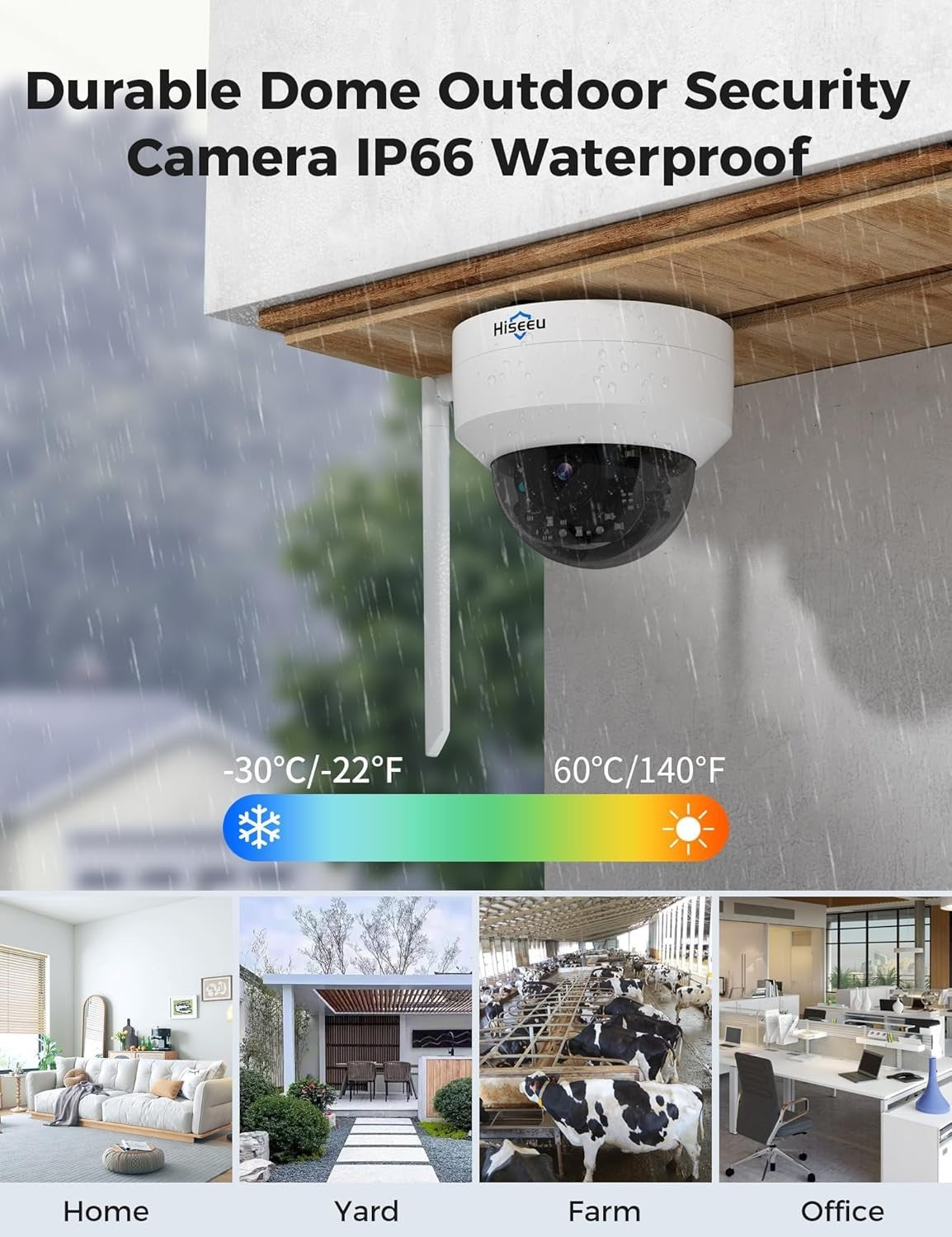 5MP WiFi Security Camera Outdoor 360° PTZ Auto Tracking Night Vision