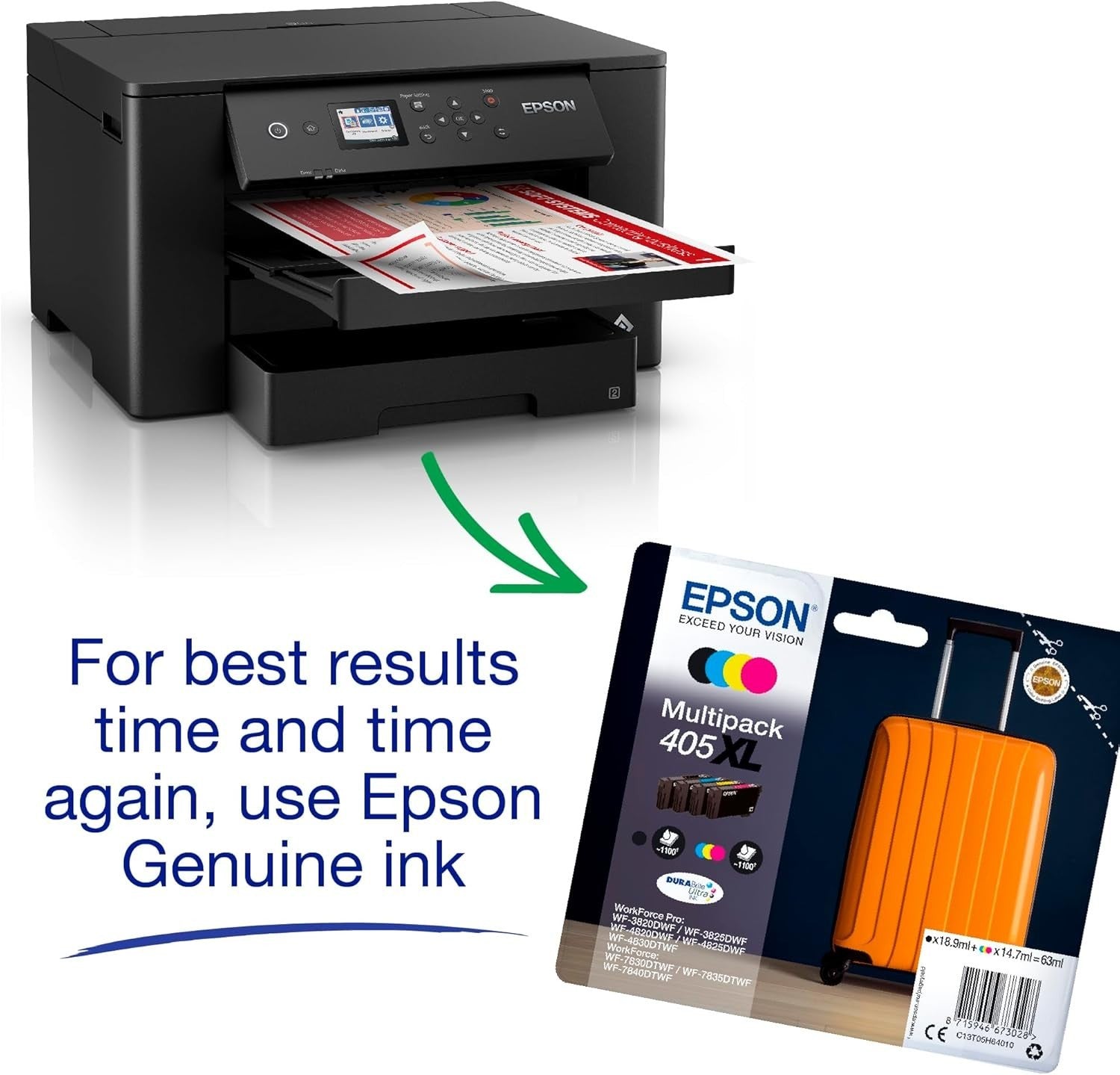 A3+ Wireless Colour Printer Scanner Copier Duplex 2-Tray Black
