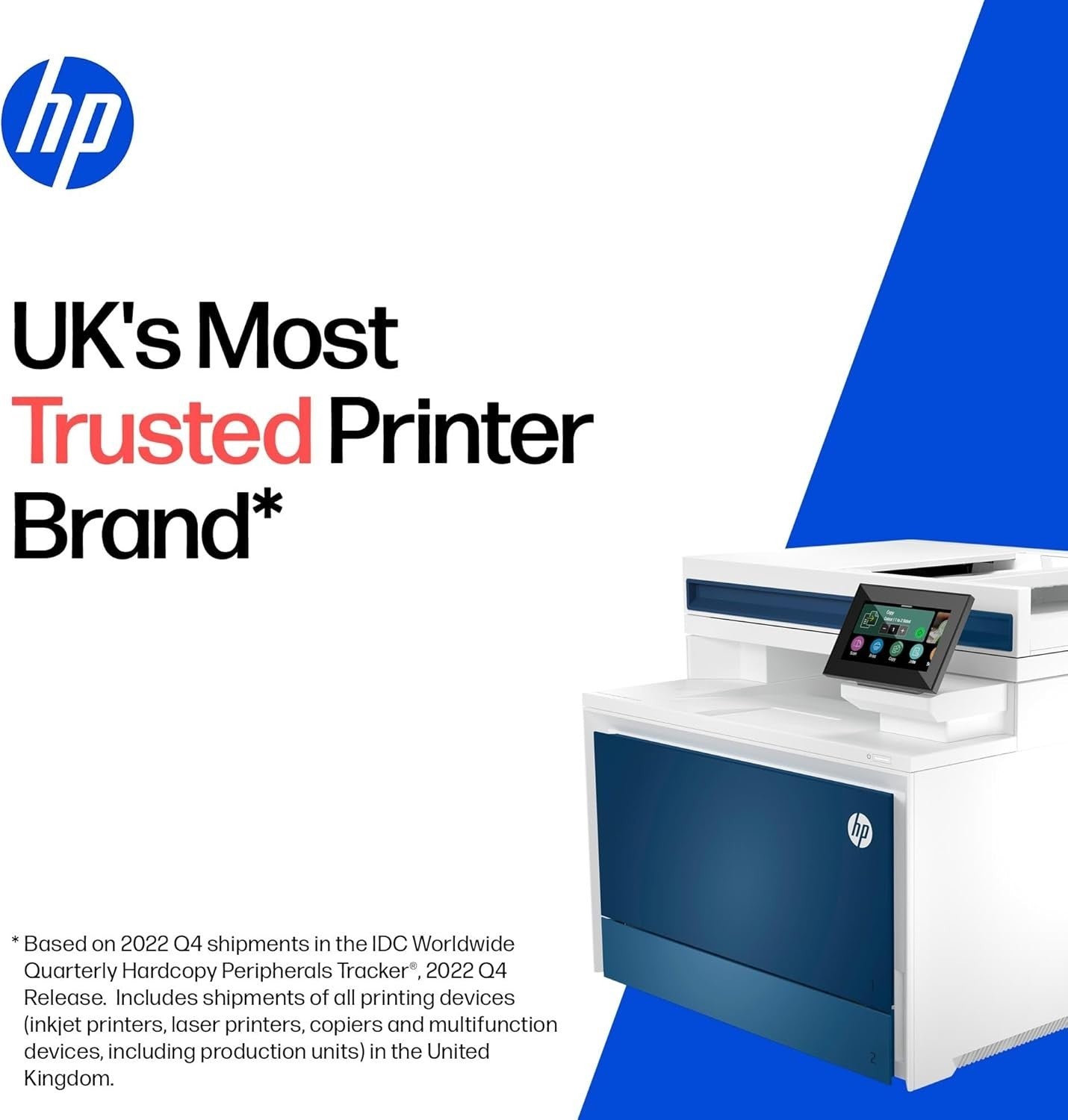 Blue White A4 Colour Laser MFP Printer WiFi Duplex ADF 33ppm Office Pro