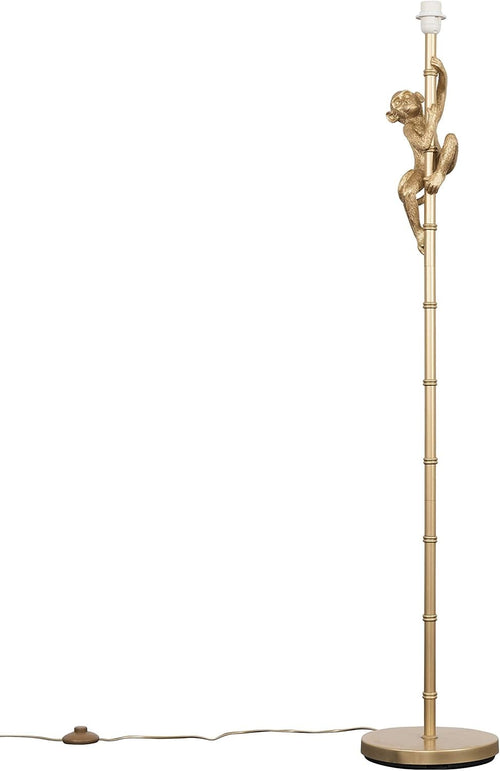 Gold Monkey Floor Lamp Tall Statement Standing Light E27 Modern Decor