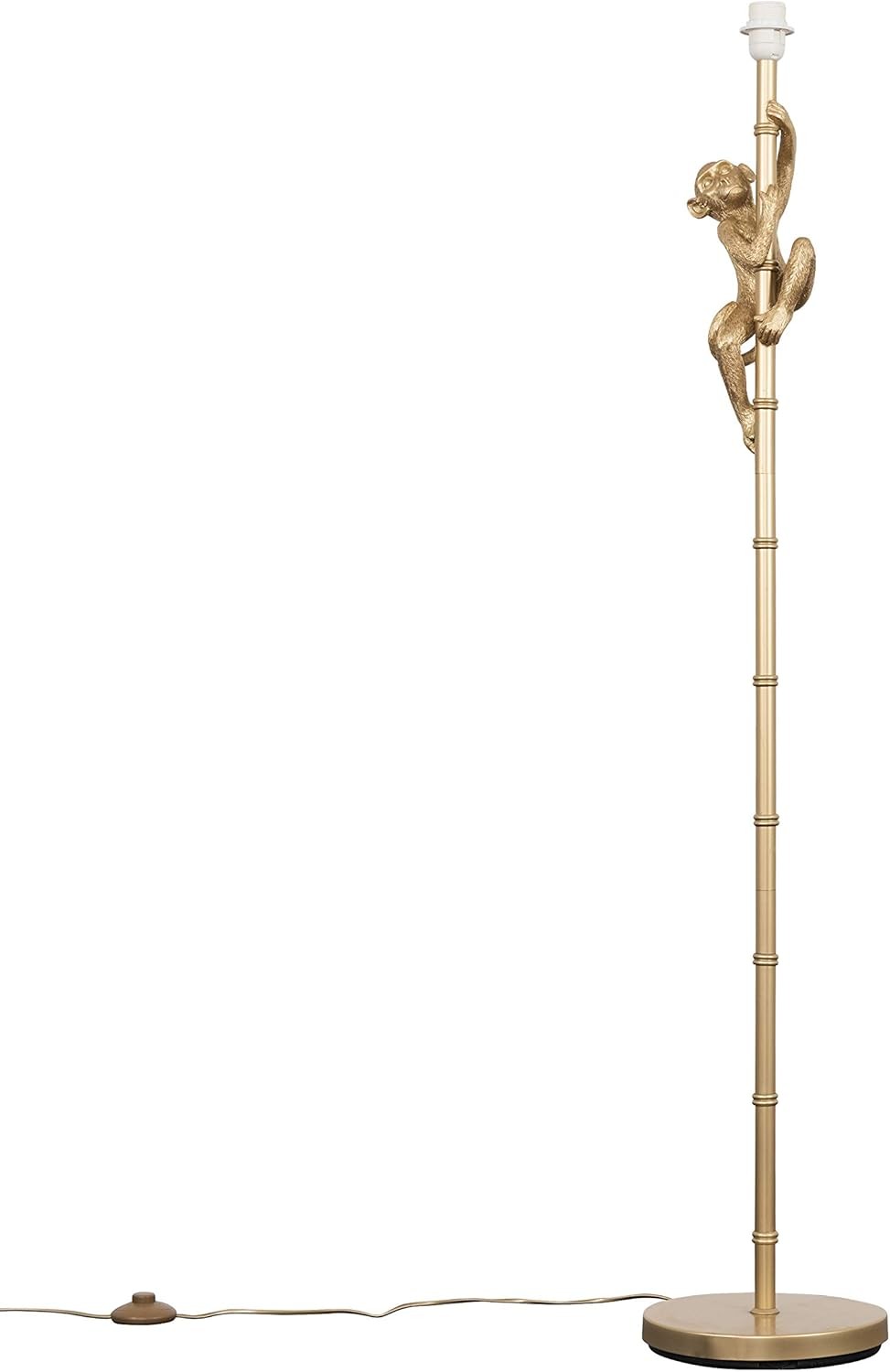 Gold Monkey Floor Lamp Tall Statement Standing Light E27 Modern Decor