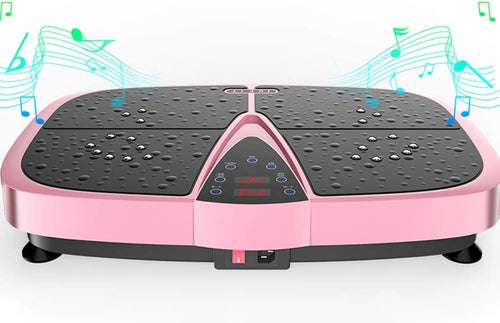 Ultra Slim Vibration Plate Trainer Touch LED Bluetooth Home Fitness
