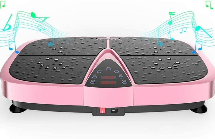 Ultra Slim Vibration Plate Trainer Touch LED Bluetooth Home Fitness