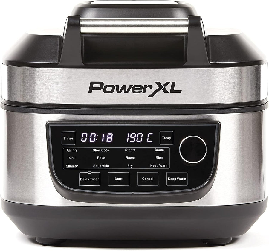 5.7L Air Fryer Grill Multicooker 12-in-1 200°C Dual Heat Nonstick LED