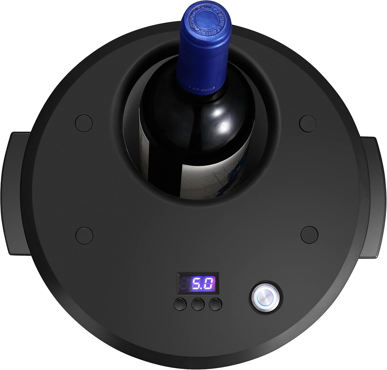 Mini Electric Wine Cooler Single Bottle Silent Touch Control Countertop