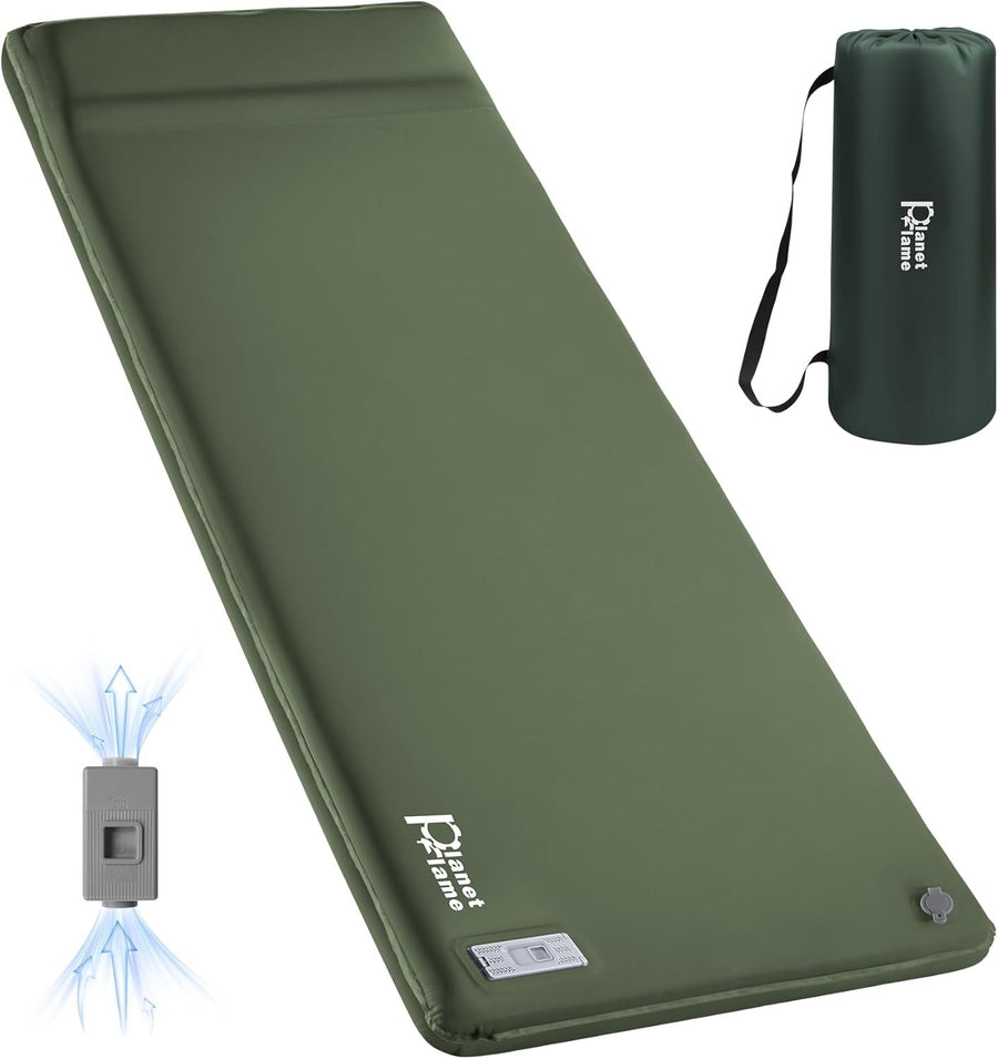 Self Inflating Camping Mat with Built-In Pump – Portable Air Mattress