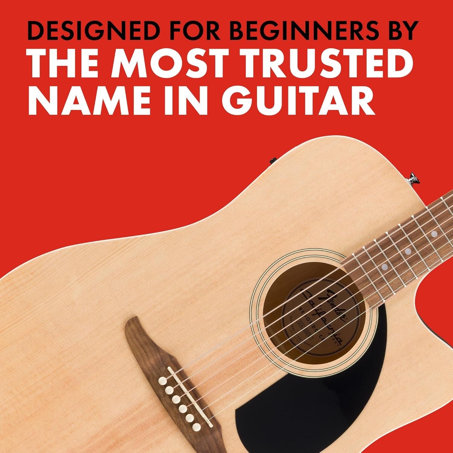 Dreadnought Acoustic Guitar Cutaway Spruce Top Black Pickguard