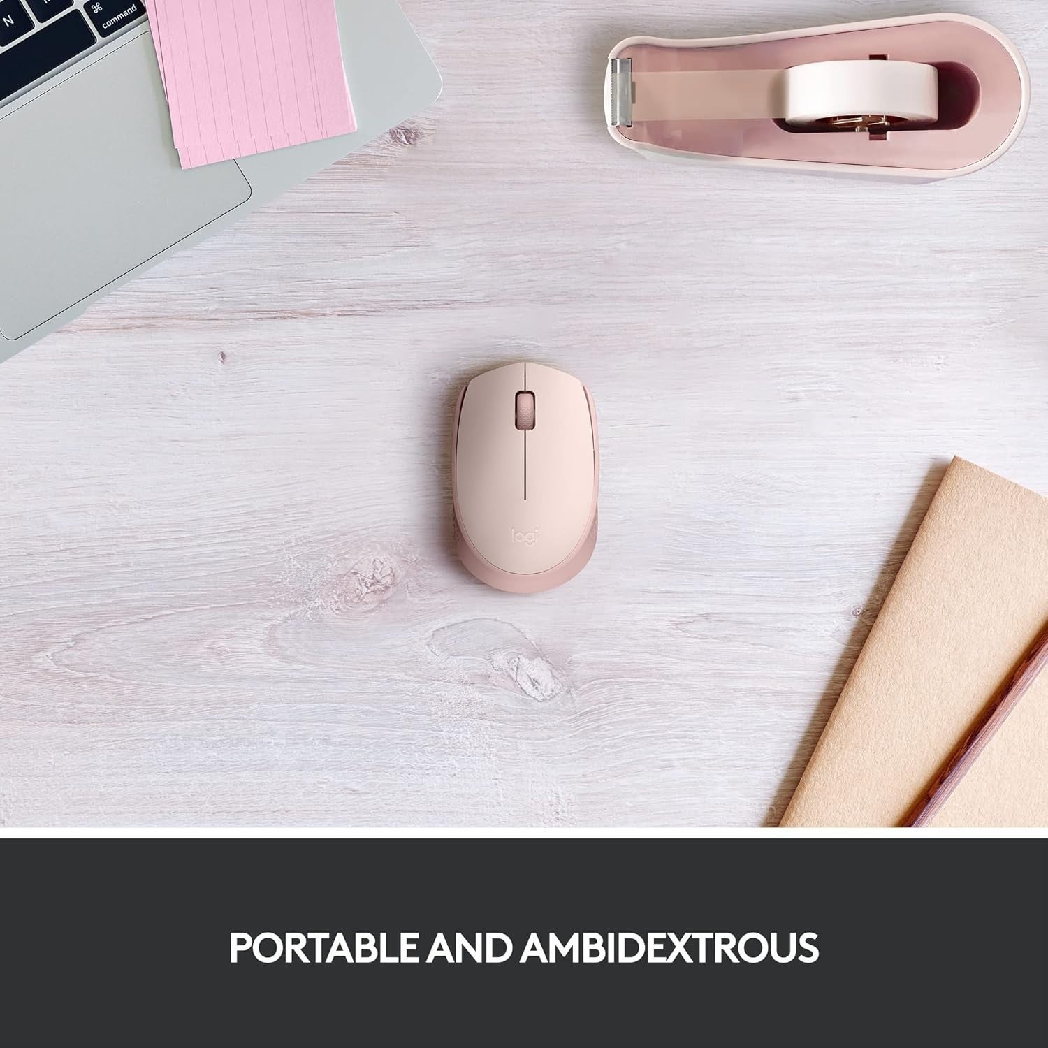 Wireless Mouse 2.4GHz USB Optical Laptop PC 12 Month Battery Pink