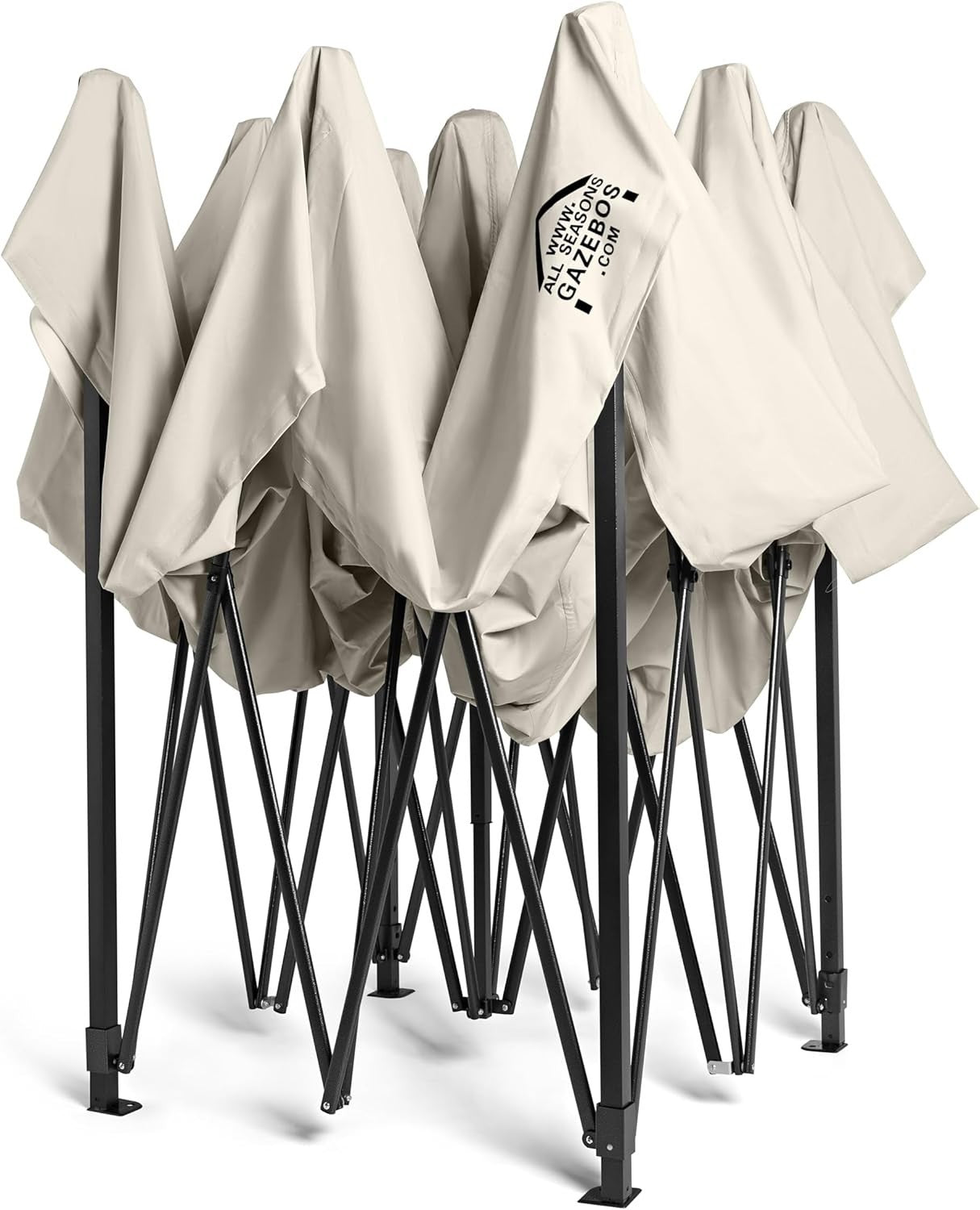 3x3M Cream Pop Up Gazebo Heavy Duty Waterproof Outdoor Tent With Accessories