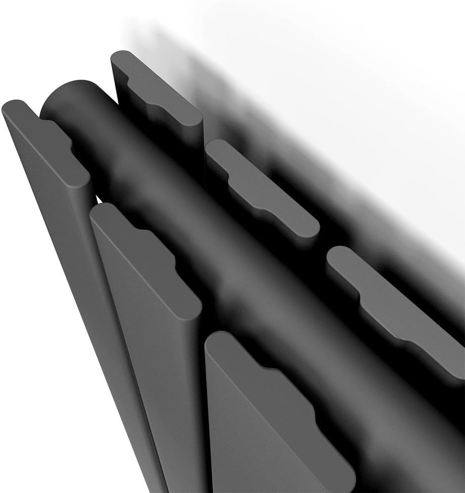 Vertical Designer Radiator 1600x300 Double Panel Anthracite Heating