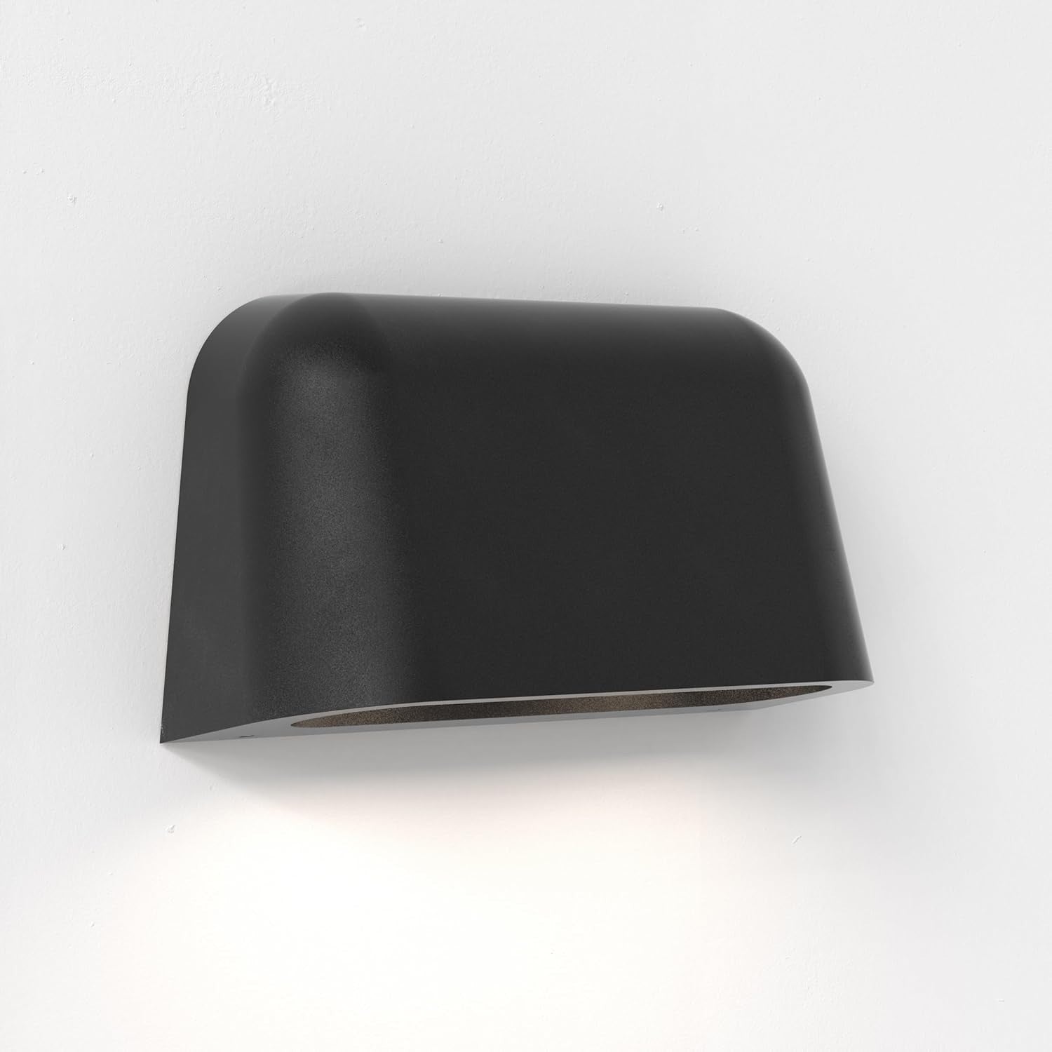 Dimmable Twin Outdoor Wall Light Black Aluminum, IP44 Weatherproof LED
