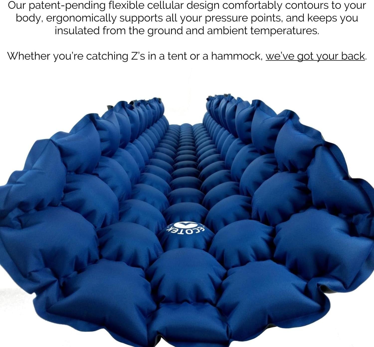 Ultralight Inflatable Sleeping Pad for Hiking, Backpacking & Camping
