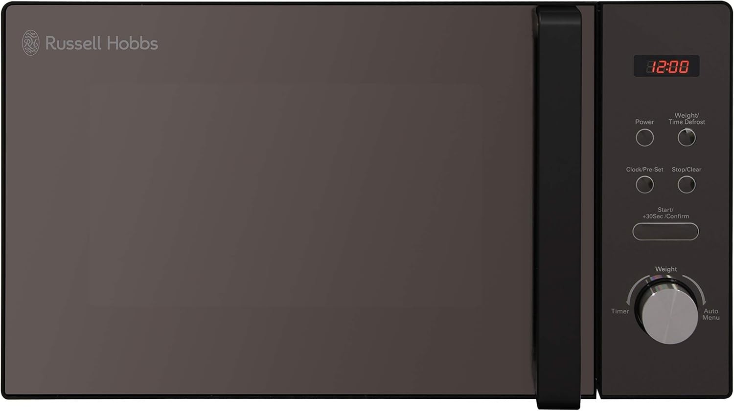 Black 20L Digital Microwave & 4-Slice Toaster Combo 800W