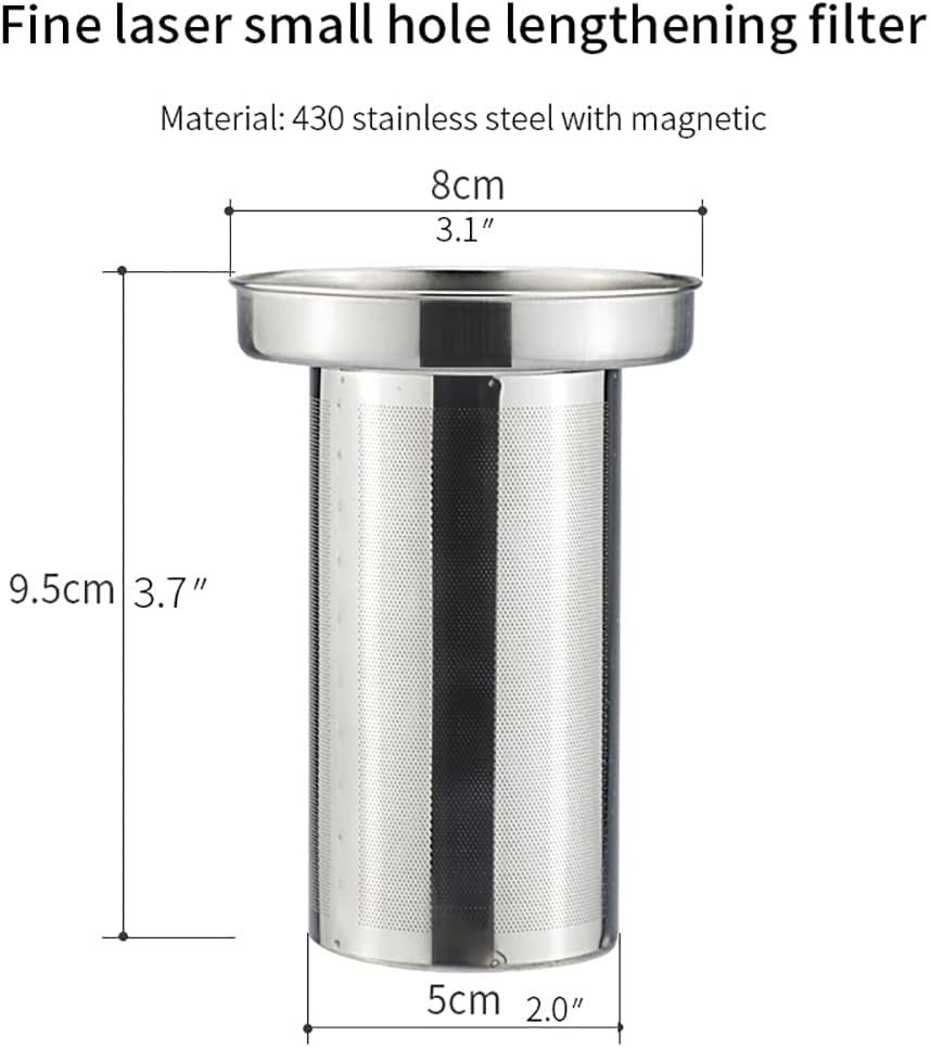 1.55L Stainless Steel Teapot with Infuser Loose Leaf Tea Coffee Server