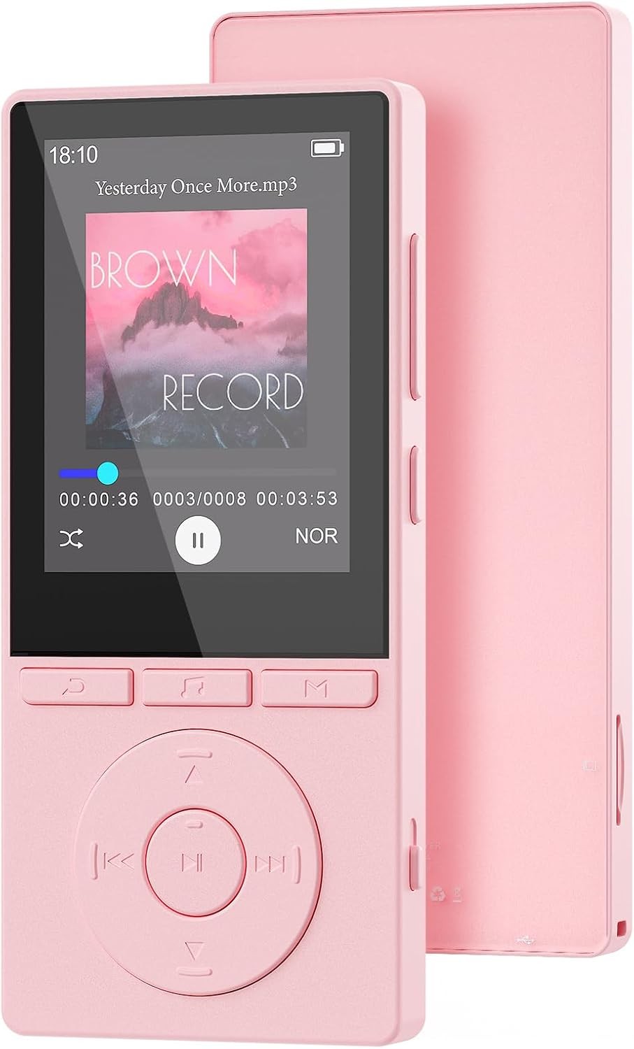 64GB MP3 Player Bluetooth 5.3 Portable Music Player FM Radio Voice