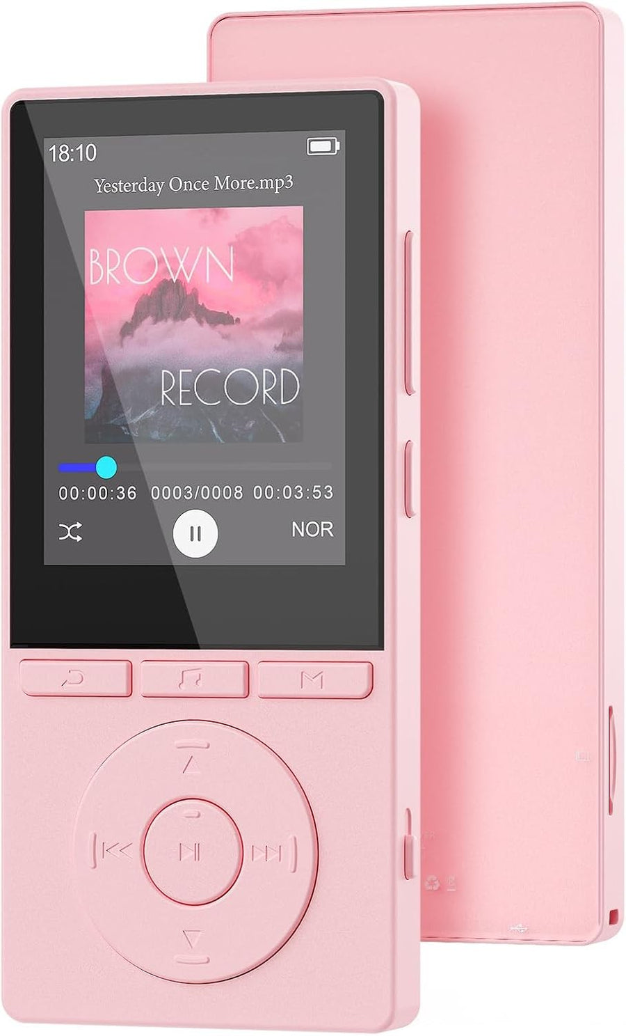 64GB MP3 Player Bluetooth 5.3 Portable Music Player FM Radio Voice