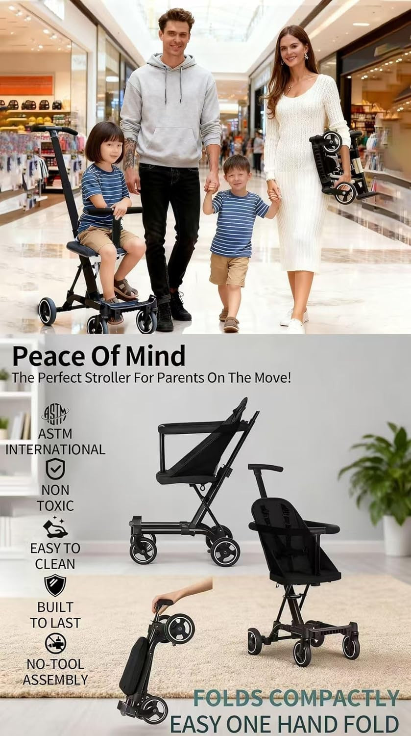 3in1 Baby Stroller Travel System Foldable Lightweight Toddler Buggy