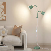 Green Mother Child Floor Lamp Adjustable Reading Light Double Head E27