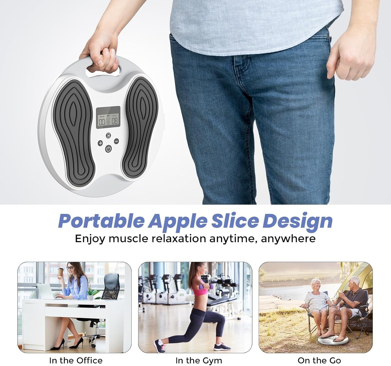 EMS Foot Circulation Massager for Neuropathy Pain Relief & Leg Recovery